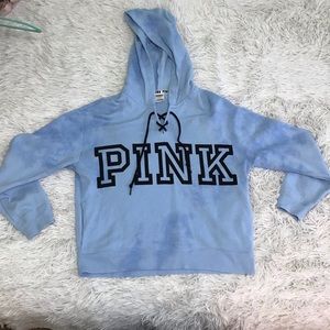 💚 Victoria’s Secret PINK Lace Up Hoodie 💚